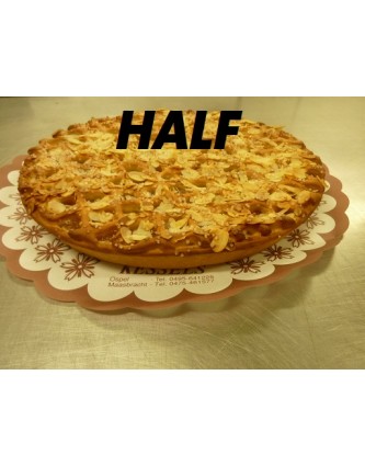 Appelkrokant vlaai half Appelkrokant vlaai half